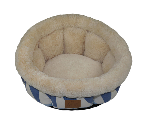 China Wholesale Modern Printing Suede Round Pet Bed Pet House Cave Cat Bedding