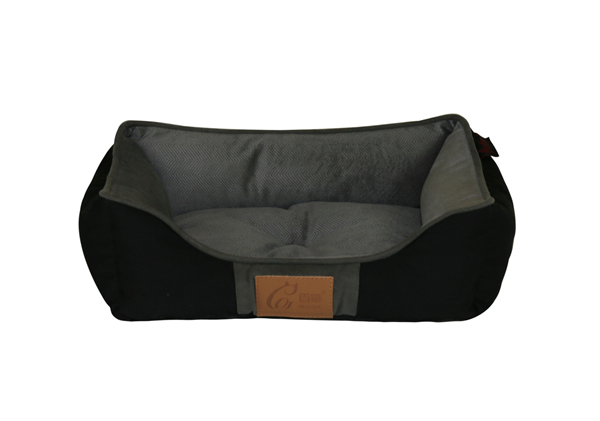 Wholesale OEM Anti-chewing Solid T/C Fleece Suede Machine Washable Pet Bed Dog Sofa Cat Couch With One-piece Design