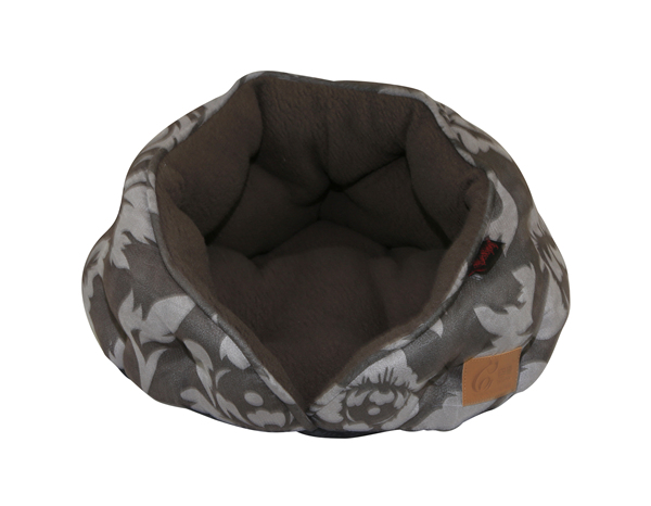 Manufacturer Premium Eco Friendly Printed Suede Polar Fleece Pet Bed Cave Cushion for Cats Puppies and Kittens