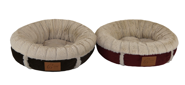 Popular Soft Plush Round Shape Pet Sofa Luxury Dog Bed Comfy Cat Cushion Warm Pet Cuddler