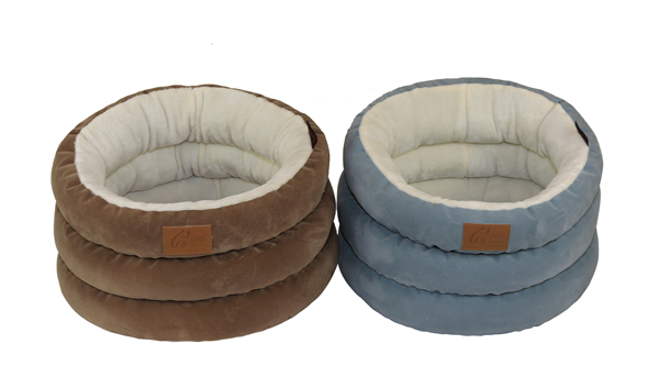 Manufacturer Novelty Flannel Donut Pet Bed Waterproof Luxury Soft Indoor Dog Sofa Bed Cat Cushion House Removable Reversible Embroidered Cushion