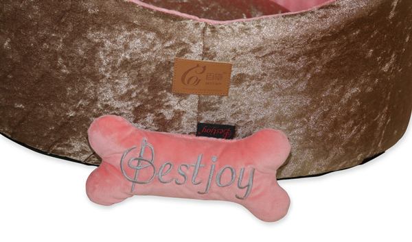 China Factory Manufacturer OEM Pet Bed Toy Princess Dog Pillow Custom Handmade Bone Shape Dog Puppy Toy Pillow Personalized Cat Toy Indoor Home Decorative Pillow with Embroidery for Pet Holiday Gift