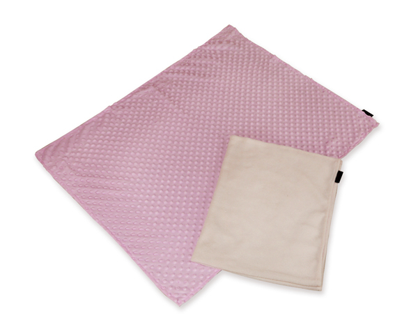 Manufacturer OEM Wholesale Cream and Baby Pink Soft Short Plush Pet Bed Blanket Pet Bed Cushion Mat for Princess Dog Cat Rabbit Foldable Decorative Home Indoor Blanket