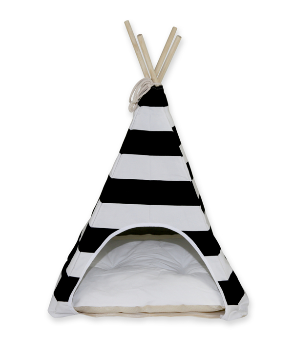 4 Wooden Sticks Manufacturer Indian Tribe Pet Teepee Tent Waterproof Cotton Pillow Dog Bed House Cat Play Tent Cave Rabbit Tipi Toy Hedgehog Bed House Tepee Guinea Pig Bed Wigwam Custom Removable