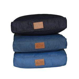 Manufacturer Washable Removable Rectangle Urban Denim Pet Bed Sofa Dog Mat Cushion Cat Mattress Couch Pad Indigo Pet Bed Duvet Cover Zippered Floor Cushion for OEM ODM Wholesale