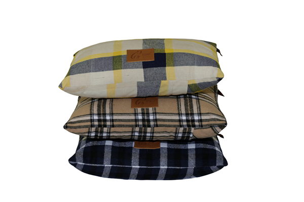 Removable Yarn Dyed Woven Cotton Tartan Plaid Pet Bed Sofa Cover Dog Mat Cushion Cat Mattress Couch Pad Pet Bed Duvet Cover Floor Cushion Decorative Pillow with Envelop Overlap Opening for Wholesale