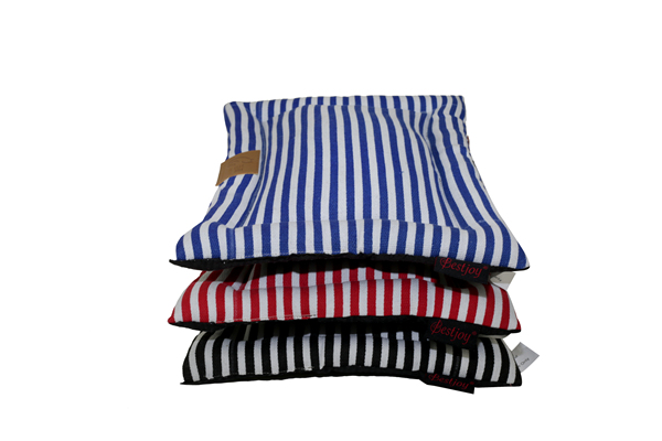 Manufacturer One-Piece Design Stripe Print Cotton Canvas Pet Bed Sofa Large Dog Mat Cushion Quilted Cat Mattress Pad Indoor Floor Decorative Machine Washable Cushion Pad OEM ODM for Wholesale