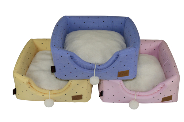 Novelty Multifunctional Transformer Cotton Pet Bed House Portable Puppy Cave Nest Foldable Cat Cuddler with Interactive Playing Ball Removable Mat Faux Sheepskin Handles Original Style for Wholesale