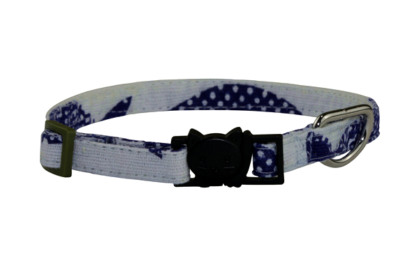 Hot Sale Adjustable Cat Collar with Welded D Ring High Quality Linen Cotton Buckle Cat Collar Luxury Custom Kitty Collar in Stylish Pattern Designer Cat Collar OEM Pet Accessories for Wholesale