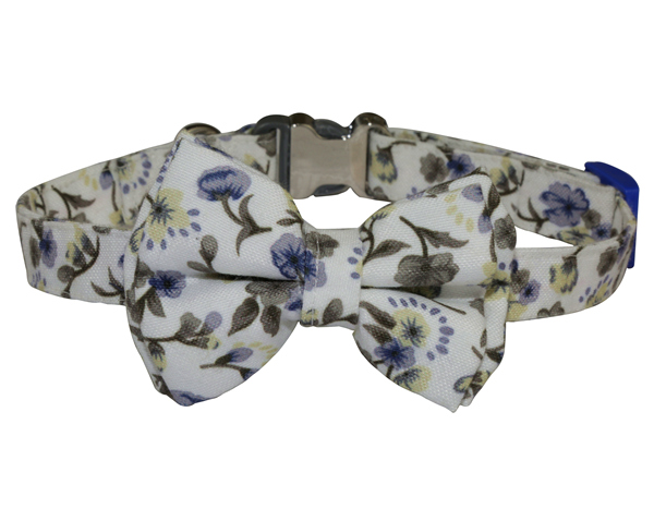 Cheap Designer Manufacturer Pet Dog Cat Bow Tie Novelty Collar With Bow Tie Print Floral Cat Bow Tie Handmade Dog Bow Tie Pet Accessories Necktie Slip onto Collar OEM for Wholesale